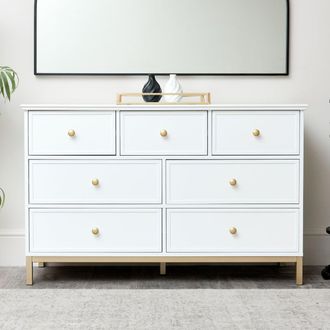 Melody Maison Large 7 Drawer Chest Of Drawers - Aisby White Range