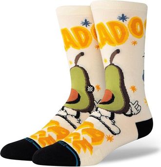 Stance Food Stand Crew Knee High Socks Shoes Canvas : MD (US Mens Shoe 6-8.5 - Womens Shoe 8-10.5), Cotton/Nylon/Polyester