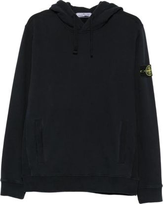 Stone Island Hooded Pocket Hoodie - Heren - Hoodies - Blauw - L - Katoen - Hoodies & sweatvesten