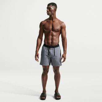 Nike Mens Swim 7 Fully Lined Volley Short in Black | NESSG517-001
