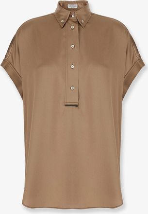 Brunello Cucinelli Camicia in misto seta - BRUNELLO CUCINELLI - gender_Woman