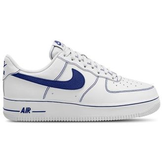 Nike Mens Air Force 1 07 LV8 - Basketball Shoes Deep Royal/White/White Size 10.0