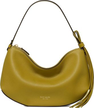 Kate Spade New York loop pebble leather shoulder bag in Laurel Leaf at Nordstrom
