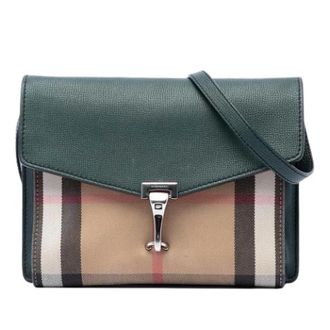 Burberry Tweedehands leren schoudertassen - Dames - Pre-owned - Veelkleurig - Maat: ONE Size Leer