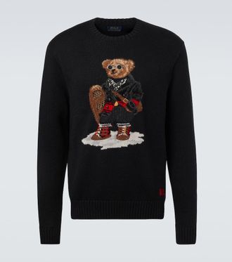 Polo Ralph Lauren Pullover Polo Bear in cotone e cashmere