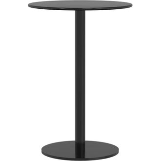 vidaXL Mesa De Jard&iacute;n Redonda Acero Negro &Oslash;50x72 Cm Vidaxl