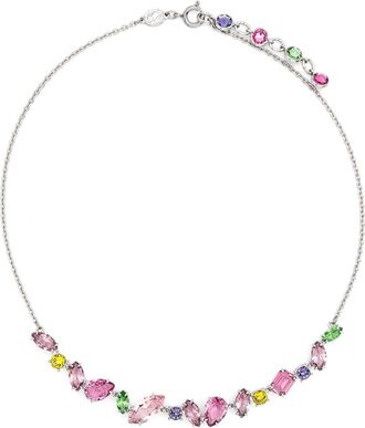 Swarovski Gema mixed-cuts crystal necklace - women - Crystal/Rhodium Plated Metal - One Size - Silver