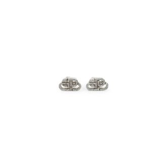 Balenciaga BB Stud XS Earrings - Dames - Oorbellen - Grijs - ONE Size - Accessoires