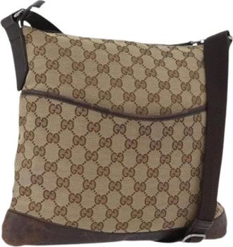 Gucci Pre-owned Cross Body Bags, female, Beige, Size: ONE SIZE Pre-owned Vintage Shoulder Bag
