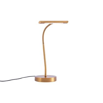 QAZQA Qazqa L&aacute;mpara De Mesa Art Deco Bronce Con Led - Tableau