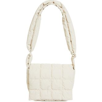 VeeCollective Porter Water Repellent Quilted Messenger Crossbody Bag in Birch at Nordstrom Rack