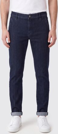 Pantaloni Torino Mid-Rise Skinny Fit Jeans in Blue Stretch Denim