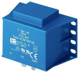 BLOCK Vcm 50/1/18 Transformador 50 Va 18 V Ac Est&aacute;ndar