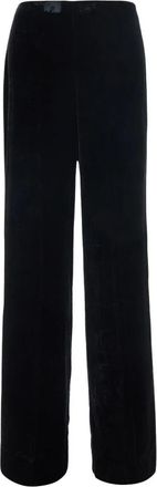 P.A.R.O.S.H. Velvet Oversize Broek - Dames - Wijde Broeken - Zwart - S - Broeken