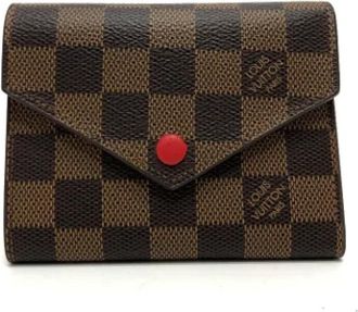 Louis Vuitton Pre-owned Canvas wallets - Dames - Vintage Accessoires - Bruin - ONE Size - Vintage