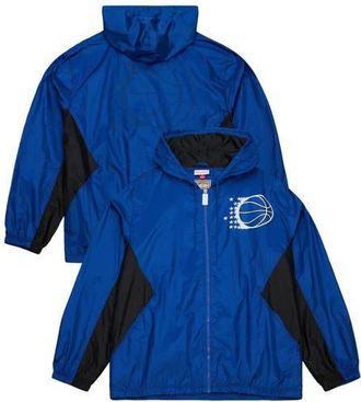 Mitchell & Ness Mens Mitchell & Ness Blue Orlando Magic Playmaker Full-Zip Hooded Windbreaker Jacket at Nordstrom, Size Xxx-Large