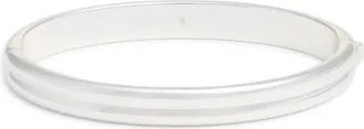 Nordstrom Demi Fine Smooth Hinge Bangle in Sterling Silver Plated at Nordstrom