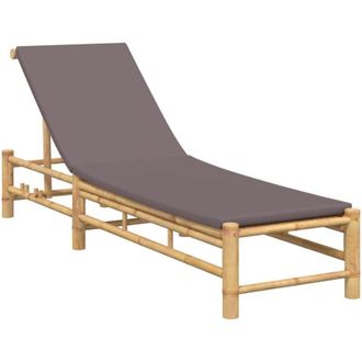 vidaXL Tumbona Con Cojines 55x199x30 Cm Bamb&uacute; Vidaxl