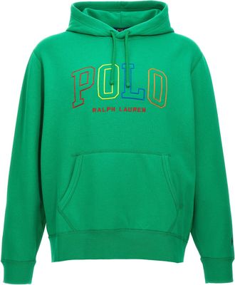 パーカー・フーディ POLO RALPH LAUREN graphic long sleeve hoodie green MNPOKNI16 Genuine Polo Ralph Lauren Graphic Long Sleeve Hoodie - Green