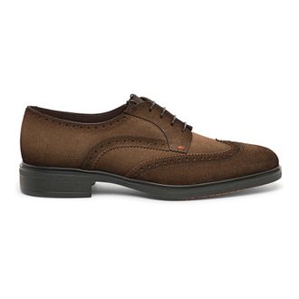 Santoni Easy Brogue Lace-Up - Shoes - Hombre - Marr&oacute;n - 42 1/2 EU
