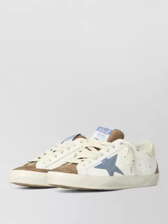 Golden Goose superstar leather sneakers vintage finish