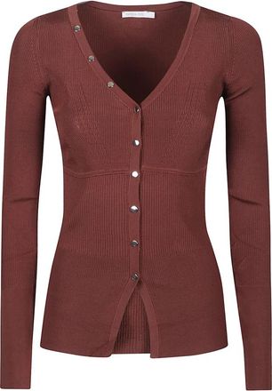 Patrizia Pepe Cardigan - Dames - Vesten - Bruin - XS - Truien & Vesten