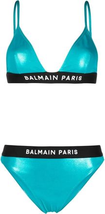 Balmain Set bikini monospalla - Blu