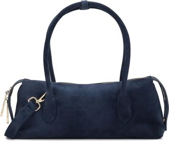 Kazar Silvaine Schoudertas - Dames - Handtassen - Blauw - ONE Size - Su&egrave;de - Tassen