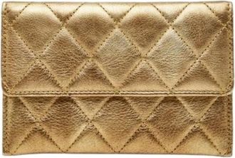 Chanel Pre-owned Wallets, female, Yellow, Size: ONE SIZE Pre-owned Vintage Coin Purse