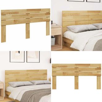 vidaXL Testiera 135 cm in Legno Massello di Rovere - Testiera in legno massello - Testiera per letto
