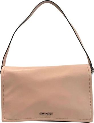 Twinset Leren Schoudertas - Dames - Schoudertassen - Roze - ONE Size - Leer - Tassen