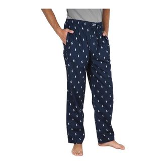 Ralph Lauren Polo Ralph Lauren heren blauwe pyjama - S- NAV - Heren - Straight fit broeken - Blauw - M - Katoen - Broeken