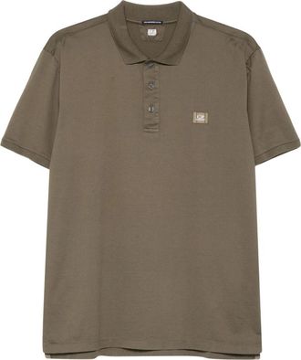 C.P. Company Logo Patch Polo - Heren - Polos - Groen - XL - Katoen - Tops