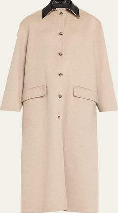 Nanushka Rowina Double Wool Coat