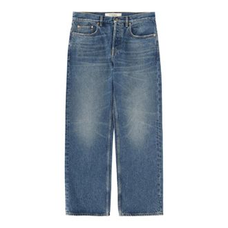 Golden Goose Skate Loose Jeans - male - Golden Goose - Straight Fit Jeans - Blue - W30 - Jeans