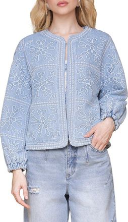Avec Les Filles Embroidered Barn Jacket