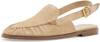 Franco Sarto Sully Womens Dress Flat Shoes Desert Beige Leather : 6.5 M