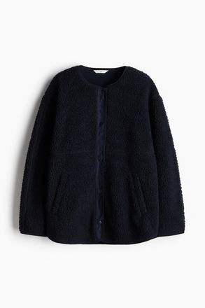 H&M Jacke aus Teddyfleece - Blue