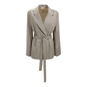 P.A.R.O.S.H. Blazers, female, Beige, Size: S Belted Blazer