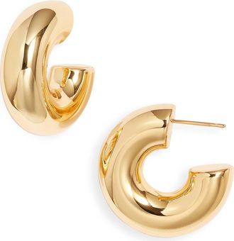 Nest High Polish Chunky Hoop Earrings in Gold at Nordstrom