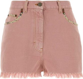 Valentino Garavani Pink Denim Shorts