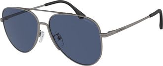 Emporio Armani EA2149D Asian Fit 300380 Mens Sunglasses Gunmetal Size 60