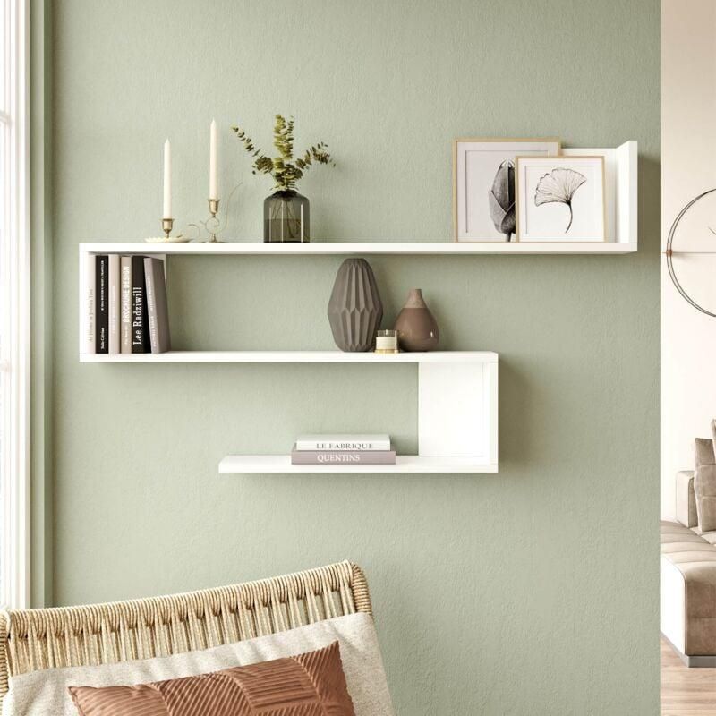 IDMarket Libreria Design Industriale DETROIT – Struttura In Legno E Metallo, Stile Contemporaneo