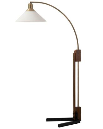 Nova of California Nova Of California Melmar Chairside Arc Floor Lamp With Dimmer Switch