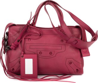 Balenciaga Pre-owned Womens Blackout City Bag Shoulder Bag - Pink - One Size