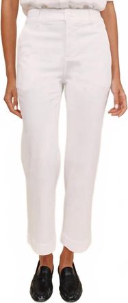 Bella Dahl Womens Saige Cropped Wide Leg Pants In White