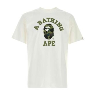 A Bathing Ape A Bathing Ape, Heren, Tops, Wit, Maat: 2XL Katoen
