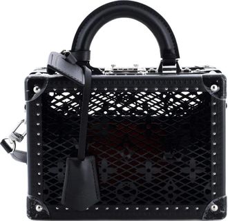 Louis Vuitton Petite Valise leren schoudertas met monogram - Zwart