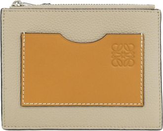 Loewe Beige Leather Coin Purse/Coin Case (Pre-Owned)