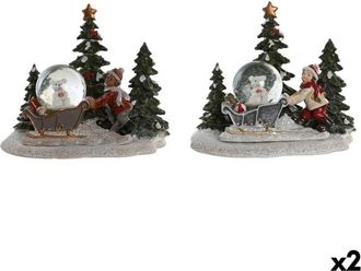 DKD Home Decor Decorazione Natalizia DKD Home Decor Resina (16 x 12,5 x 14,5 cm) (2 Unità)
